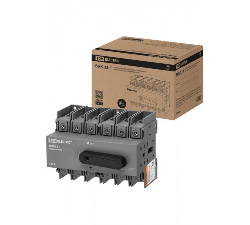 Рубильник ВНК-33-1 3П, 100 А, реверсивный  SQ0744-0418  TDM