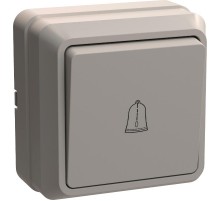 ОКТАВА кремовый Выключатель 1-клавишный кнопочный 10А ВСк20-1-0-ОКм  EVO13-K33-10-DC  GENERICA