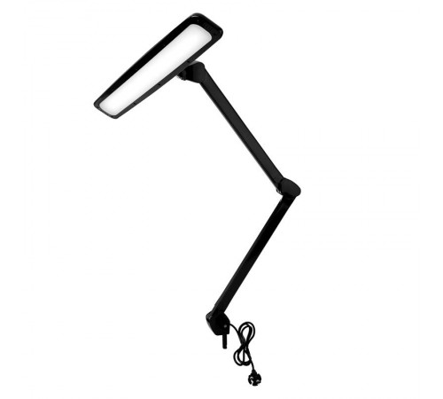 Настольная бестеневая лампа на струбцине , 84 LED, регулятор яркости, черная  31-0411  REXANT