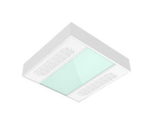 Светильник светодиодный с UV-блоком 30Вт 600*600*127 4000К IP54 с защит силикат стеклом GlWBioguard мат. ди.DALI V1-C0-0UV70-20GD6-5403040  VARTON