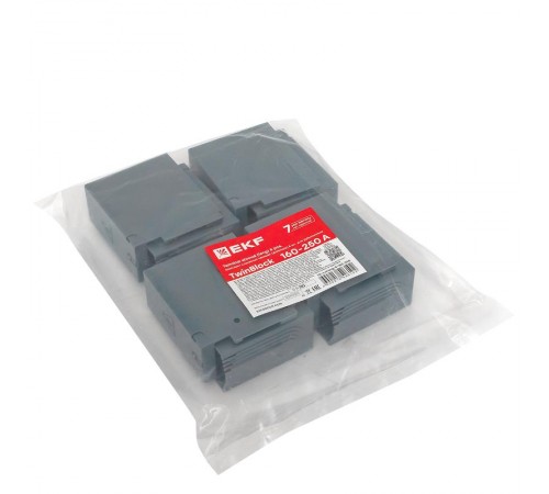 Комплект клеммных крышек (длинные) 8 шт. для рубильников TwinBlock 160-250А tb-cvrlong-8-160-250EKF