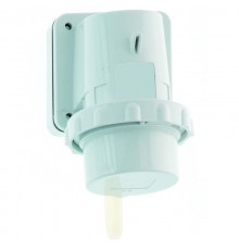 Вилка настенная 32A 5p 400V 6h IP67 Quick-Connect с крышкой фланец 75 x 90 I 24419-Bals I Bals