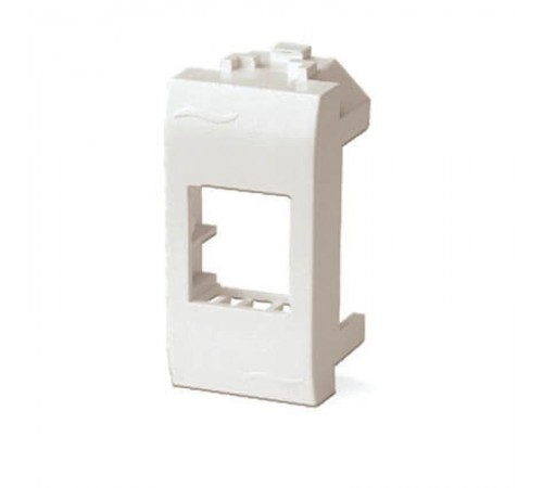 Brava белый Адаптер для информационных разъемов Keystone 1 мод.  76607B  DKC