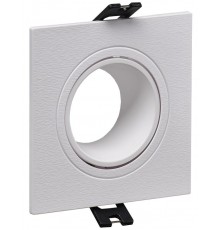 Светильник 4101 встраиваемый MR16 квадрат пласт. белый  LT-UVB0-4101-GU05-1-K01  IEK