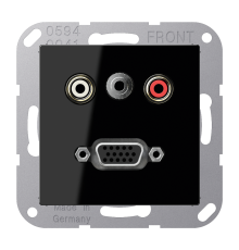 2x Cinch Audio (RCA) / Stereo Jack (TRS 3.5 mm) / VGA MAA1072SW Jung