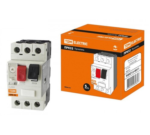 Пускатель ручной кнопочный ПРК32-14 In=14A Ir=9-14A Ue 660В  SQ0212-0011  TDM