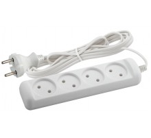 UX-4-3m Удлин-ль без заземл,2x0.75мм2, ШВВП, 4гн, 3м (5/20/720)  Б0038560  ЭРА