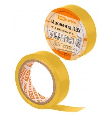 Изолента ПВХ 0,13х15мм Желтая 5м  SQ0526-0072  TDM