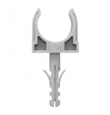 Крепеж-клипса с дюбелем серая д16 в малой упаковке (10шт/900шт уп/кор)  PR13.0315  Промрукав