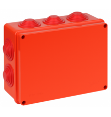 Коробка распределительная Тусо для о/п, 200х140х75мм  не распр.горение HF 10вводов,IP55 3керам.клеммника на 3 пол до 10 мм2  67055НГ-10-09  Рувинил