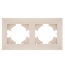 Bravo РАМКА 2-местная, цвет  бежевый.  С1020-003  GUSI Electric