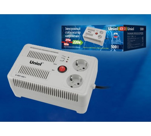 U-RST-500/1 Стабилизатор напряжения серии "Simple Standard". 500ВА. Настольный  UL-00003602  Uniel