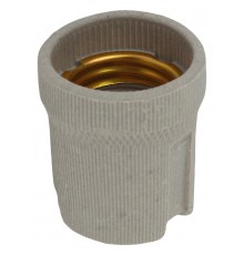 Патрон Е27 подвесной,керамика, белый (x50)  Б0043694  ЭРА