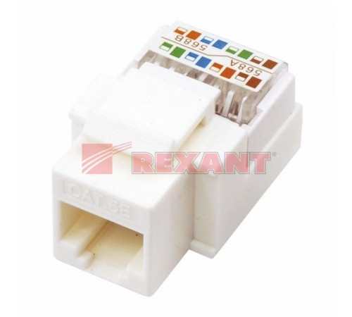 Гнездо вставка RJ-45 (Keystone Jack) CAT5e, ТИП-1  03-1011  REXANT