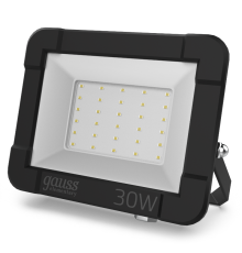 Прожектор светодиодный СДО LED 30Вт 6500К IP65 черный  613100330  Gauss