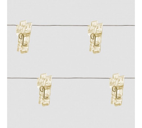 Гирлянда линейная Прищепки USB 50LED 2700K, IP 20, 4,5м, CL574  41652  FERON