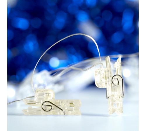Гирлянда линейная Прищепки USB 50LED 2700K, IP 20, 4,5м, CL574  41652  FERON