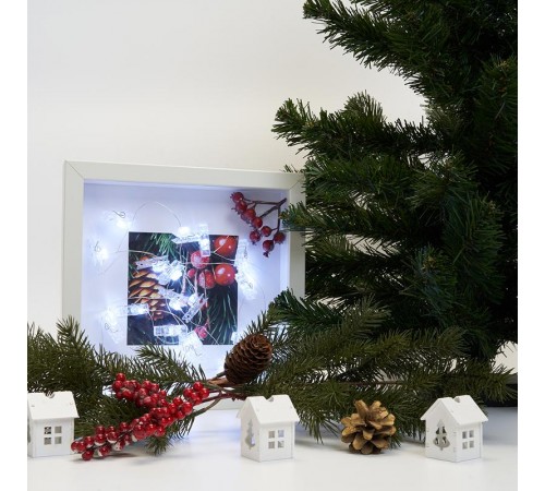 Гирлянда линейная Прищепки USB 20LED 5000K, IP 20, 1.8м, CL573  41651  FERON