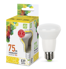 Лампа светодиодная LED-R63-standard 8Вт 230В Е27 3000К 720Лм  4690612001616  ASD