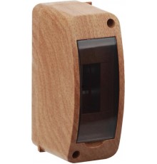 Щиток тусо о/п на 2 мод. с вертикальной дверцей. 140х55х85мм бук на светлой основе  68302-38М  Рувинил