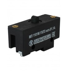 МП 1101М УХЛ3 исп.01.1А, 2-х пол., 10А, 660В, 1з+1р, IP00, толкатель, базовый, винт, микровыключатель (ЭТ)  ET523362  Электротехник