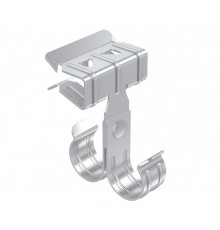 Зажим балочный 8-14 мм под трубу двойной 20 мм TDZ  ZB8-14-Tr20W  EKF