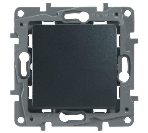 Etika Антрацит Кнопка автоматическая 6А  672614  Legrand