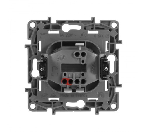 Etika Антрацит Кнопка автоматическая 6А  672614  Legrand