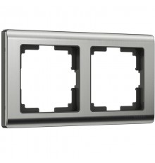 W0021602/ Электроустановочные изделия - Рамка на 2 поста (глянцевый никель)