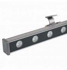 Прожектор светодиодный архитектурный AR-LINE-1000S-18W-24V RGB (Grey, 30 deg, DMX512)  023623  Arlight