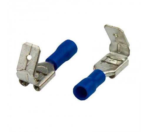 Клемма плоская изолированная гнездо 7.4 мм + штекер - 6.3 мм 1.5-2.5 мм (РПи-О 2.5-(6.3)/РПИо 2.5-7.5)  08-0424  REXANT