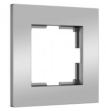 W0012965/ Электроустановочные изделия - Рамка на 1 пост Slab (серебро софт) a062811 Werkel