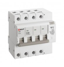 Дифференциальный автомат АД-4 S 40А/300мА (хар. C, AC, электронный, защита 270В) 6кА EKF PROxima  DA4-6-40-300S-pro  EKF