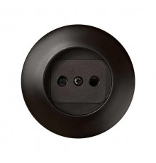 Simon 88 Накладка с защитными шторками на розетку двухполюсную без заземляющего контакта, S88, коричневый  88040-62  Simon
