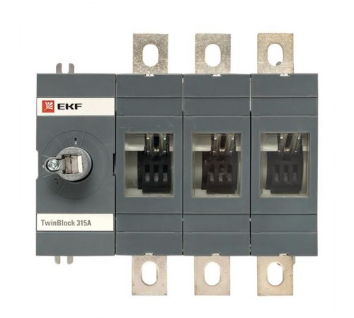 Рубильник 315A 4P без рукоятки управления TwinBlock  tb-s-315-4p  EKF