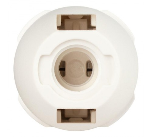 Патрон  Е14 с кольцом пластик белый без наклейки групповая упаковка 50 шт  Б0069200  ЭРА