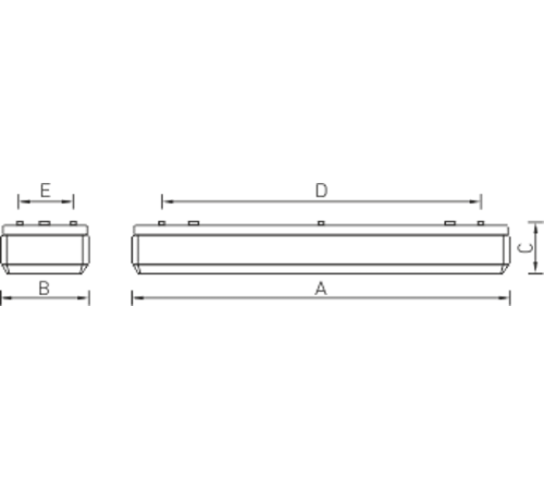 Светильник промышленный под 4 люминесцентные лампы Т5 ALS.OPL 414 HF 56Вт  1065000530  Световые Технологии