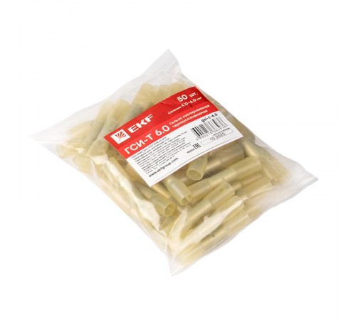 Гильза изолированная термоусаживаемая ГСИ-Т 6.0 (50шт.)  gsi-t-6.0  EKF