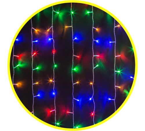 Гирлянда NGF 93 645 NGF-D022-01 (занавес RGBY 192 1.5*1.5м IP20 TR)  93645  Navigator