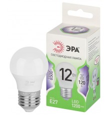 Лампа светодиодная  GREEN LINE LED P45-12W-865-E27 GL E27 12 Вт шар холодный свет  Б0067052  ЭРА