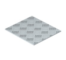 Вставка из рифленой нержавеющей стали для лючка GES9-3 (231х169х5 мм, нерж. сталь)  7407182  OBO Bettermann