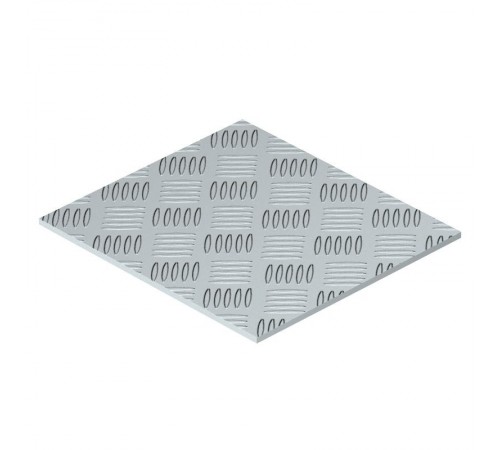 Вставка из рифленой нержавеющей стали для лючка GES9-3 (231х169х5 мм, нерж. сталь)  7407182  OBO Bettermann