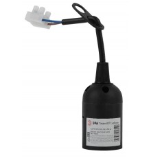 Патрон Е27 с клеммной колодкой,пластик,черный  Б0043677  ЭРА