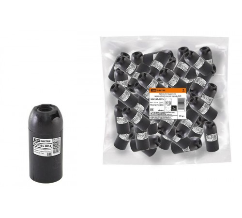 Патрон Е14 подвесной, термостойкий пластик, черный  SQ0335-0053  TDM ELECTRIC