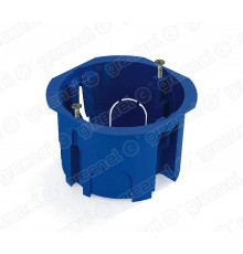 Коробка установочная 68х45 с саморезами СИНЯЯ  GE40006-08  GREENEL