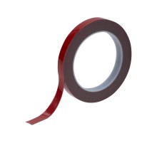 Двухсторонний скотч , серый, на HBA акриловой основе, 12 мм, ролик 5 м  09-6012  REXANT