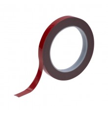 Двухсторонний скотч , серый, на HBA акриловой основе, 12 мм, ролик 5 м  09-6012  REXANT