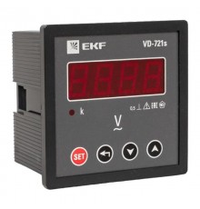 Вольтметр VD-721s цифровой на панель 72x72 (квадратный вырез) однофазный в коротком корпусе PROxima  VD-721s  EKF