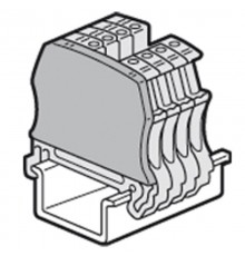 Торцевая крышка Viking 3 - для винтовых клемм - с разъединителем с шагом 6 мм и функциональных с шагом 5 мм  037555  Legrand