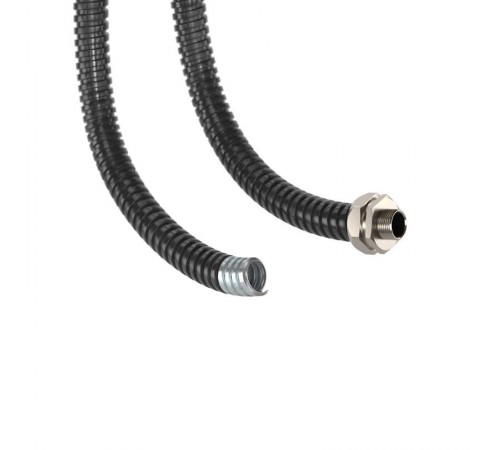 Металлорукав DN 26мм в ПВХ изоляции, Dвн 26,5 мм, Dнар 31,5, 25 м, цветчёрный  6071R-027N  DKC